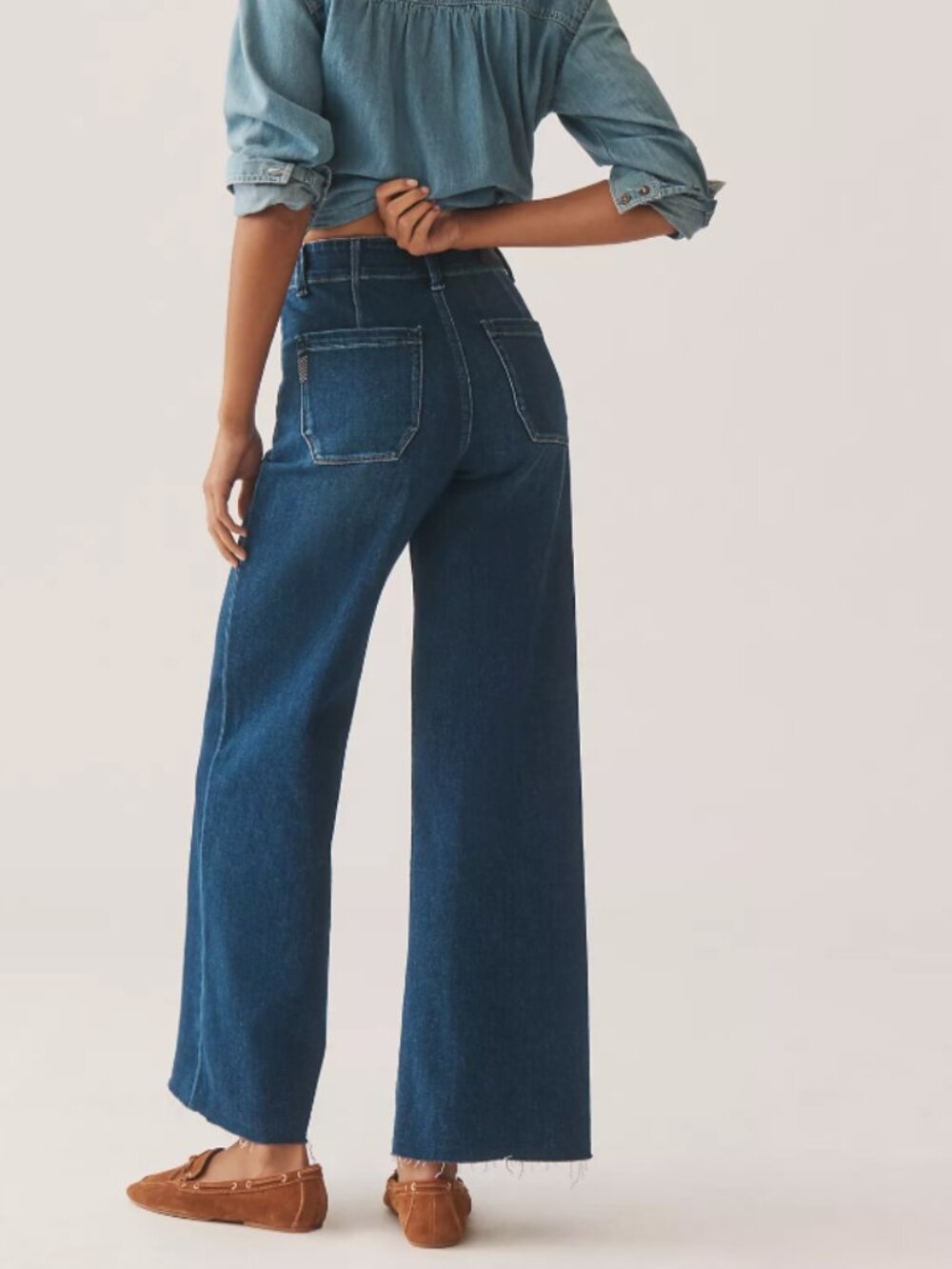 PAIGE Anessa Utility High-Rise Wide-Leg Jeans